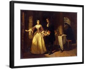 The Parting of Lord William and Lady Rachel Russell in 1683-Charles Lucy-Framed Giclee Print