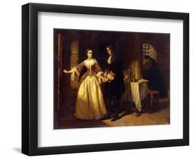 The Parting of Lord William and Lady Rachel Russell in 1683-Charles Lucy-Framed Giclee Print