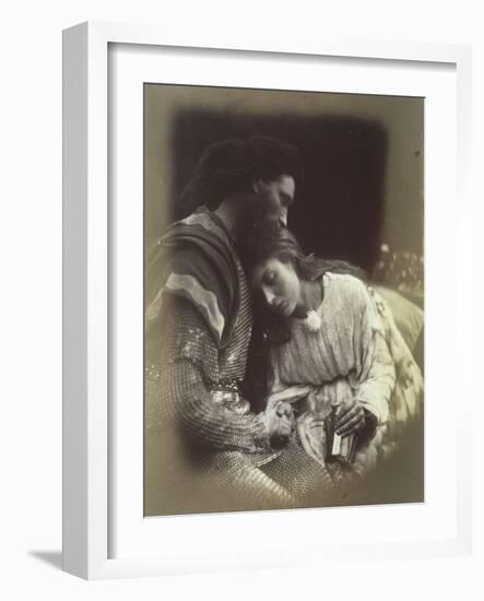 The Parting of Sir Lancelot and Queen Guenièvre-Julia Margaret Cameron-Framed Giclee Print