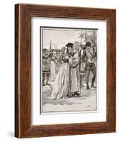 The Parting of Sir Thomas More and His Daughter-English School-Framed Giclee Print