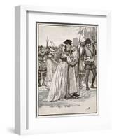 The Parting of Sir Thomas More and His Daughter-English School-Framed Giclee Print