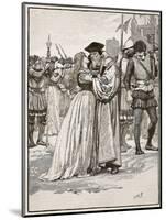 The Parting of Sir Thomas More and His Daughter-English School-Mounted Giclee Print