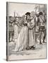 The Parting of Sir Thomas More and His Daughter-English School-Stretched Canvas