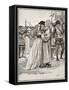 The Parting of Sir Thomas More and His Daughter-English School-Framed Stretched Canvas