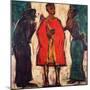 The Parting of the Ways; Am Scheideweg, 1917 (Tempera on Canvas)-Christian Rohlfs-Mounted Giclee Print