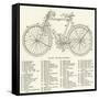 The Parts of a Bicycle-null-Framed Stretched Canvas