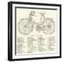 The Parts of a Bicycle-null-Framed Giclee Print