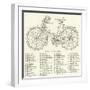 The Parts of a Bicycle-null-Framed Giclee Print