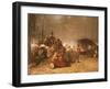 The Party in the Maple Sugar Camp, circa 1861-66-Eastman Johnson-Framed Giclee Print