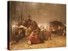 The Party in the Maple Sugar Camp, circa 1861-66-Eastman Johnson-Stretched Canvas