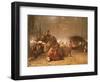 The Party in the Maple Sugar Camp, circa 1861-66-Eastman Johnson-Framed Giclee Print