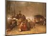 The Party in the Maple Sugar Camp, circa 1861-66-Eastman Johnson-Mounted Giclee Print