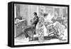 The Party Wall-Charles Dana Gibson-Framed Stretched Canvas