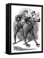 The Pas De Deux!, 1878-Swain-Framed Stretched Canvas