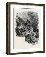 The Pas De Roland Near Cambo, the Pyrenees, France, 19th Century-null-Framed Giclee Print