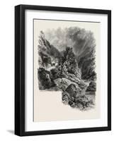 The Pas De Roland Near Cambo, the Pyrenees, France, 19th Century-null-Framed Giclee Print