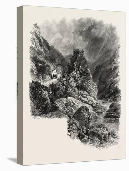 The Pas De Roland Near Cambo, the Pyrenees, France, 19th Century-null-Stretched Canvas