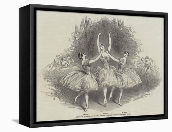 The Pas De Trois Des Graces, at Her Majesty's Theatre-null-Framed Stretched Canvas