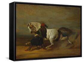 The Pasha's Pride-Alfred De Dreux-Framed Stretched Canvas