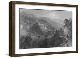 The Pass of Beilan, Mount Amanus, on the Approach from Antioch-William Henry Bartlett-Framed Giclee Print