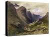 The Pass of Glencoe, 1852-William Bennett-Stretched Canvas