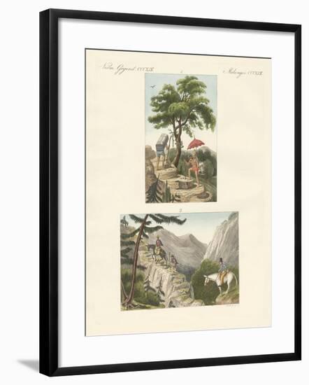 The Pass of Honda on the Way to Bogota and the Pass of Quindio-null-Framed Giclee Print