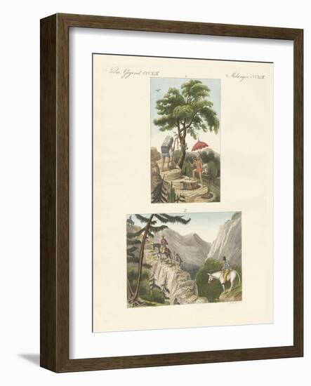 The Pass of Honda on the Way to Bogota and the Pass of Quindio-null-Framed Giclee Print