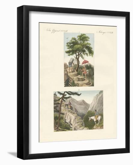 The Pass of Honda on the Way to Bogota and the Pass of Quindio-null-Framed Giclee Print