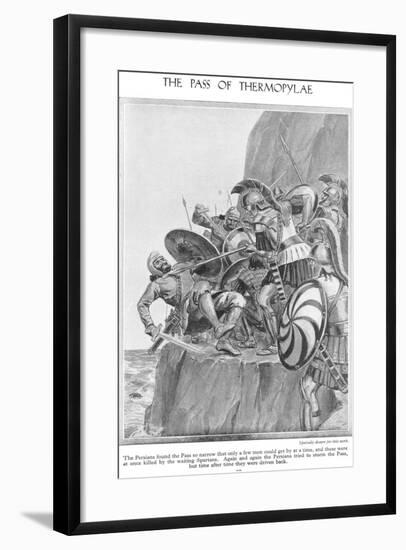 The Pass of Thermopylae, C.1940S-Richard Henry Brock-Framed Giclee Print