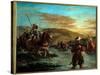 The Passage of a Gue in Morocco. Painting by Eugene Delacroix (1798-1863), 1858. H S/T. Dim: 0.60 X-Ferdinand Victor Eugene Delacroix-Stretched Canvas
