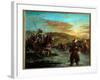 The Passage of a Gue in Morocco. Painting by Eugene Delacroix (1798-1863), 1858. H S/T. Dim: 0.60 X-Ferdinand Victor Eugene Delacroix-Framed Giclee Print