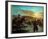 The Passage of a Gue in Morocco. Painting by Eugene Delacroix (1798-1863), 1858. H S/T. Dim: 0.60 X-Ferdinand Victor Eugene Delacroix-Framed Giclee Print