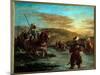 The Passage of a Gue in Morocco. Painting by Eugene Delacroix (1798-1863), 1858. H S/T. Dim: 0.60 X-Ferdinand Victor Eugene Delacroix-Mounted Giclee Print