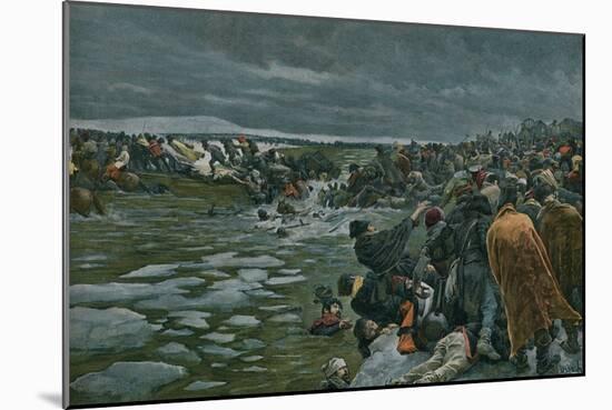 The Passage of the Beresina-Felicien Baron De Myrbach-rheinfeld-Mounted Giclee Print