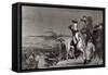 The Passage of the Delaware in 1776, Engraved by J.N. Gimbrede For 'The New York Mirror-Thomas Sully-Framed Stretched Canvas
