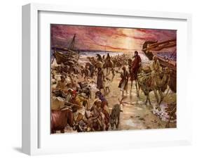 The Passage of the Red Sea - Bible-William Brassey Hole-Framed Giclee Print