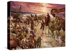 The Passage of the Red Sea - Bible-William Brassey Hole-Stretched Canvas