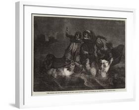 The Passage over the Styx to the City of Dis-Ary Scheffer-Framed Giclee Print