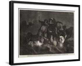 The Passage over the Styx to the City of Dis-Ary Scheffer-Framed Giclee Print