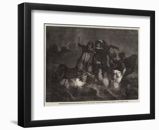 The Passage over the Styx to the City of Dis-Ary Scheffer-Framed Giclee Print