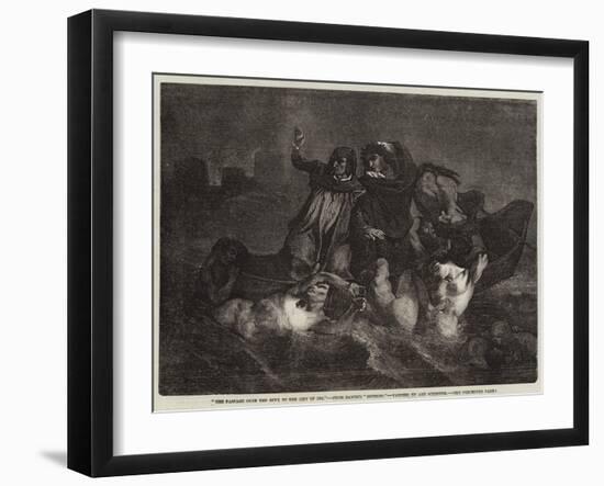 The Passage over the Styx to the City of Dis-Ary Scheffer-Framed Giclee Print