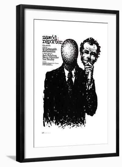 The Passenger, (aka Professione), Polish Poster Art, 1975-null-Framed Giclee Print