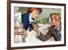 The Passenger Hated Redheads  - Saturday Evening Post "Leading Ladies", August 13, 1949 pg.24-Joe deMers-Framed Giclee Print