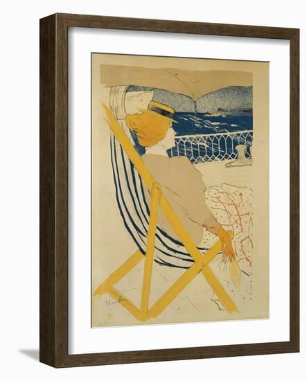 The Passenger in Cabin 54 - Yachting, 1895-Henri de Toulouse-Lautrec-Framed Giclee Print