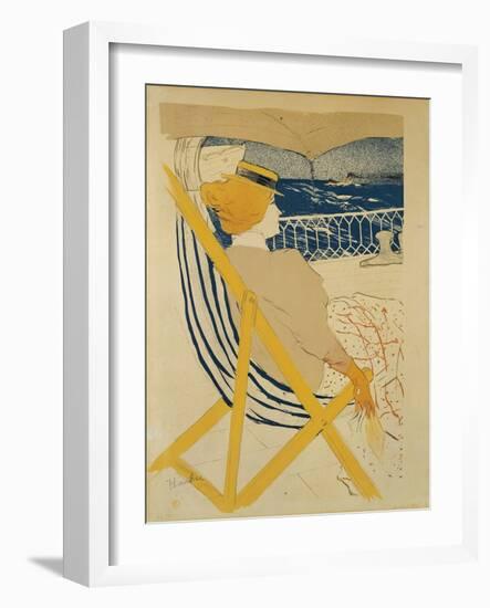 The Passenger in Cabin 54 - Yachting, 1895-Henri de Toulouse-Lautrec-Framed Giclee Print