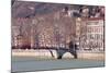 The Passerelle Saint Georges and the River Saone, Lyon, Rhone-Alpes, France, Europe .-Julian Elliott-Mounted Photographic Print