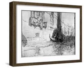 The Passing Gondola, 1926-James McBey-Framed Giclee Print