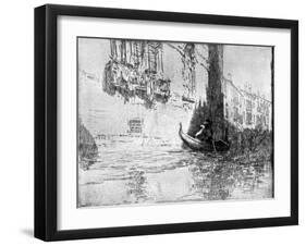 The Passing Gondola, 1926-James McBey-Framed Giclee Print