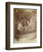 The Passing of King Arthur, Illustration from 'Idylls of the King' by Alfred Tennyson-Julia Margaret Cameron-Framed Giclee Print