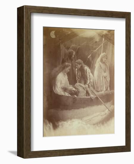 The Passing of King Arthur, Illustration from 'Idylls of the King' by Alfred Tennyson-Julia Margaret Cameron-Framed Giclee Print